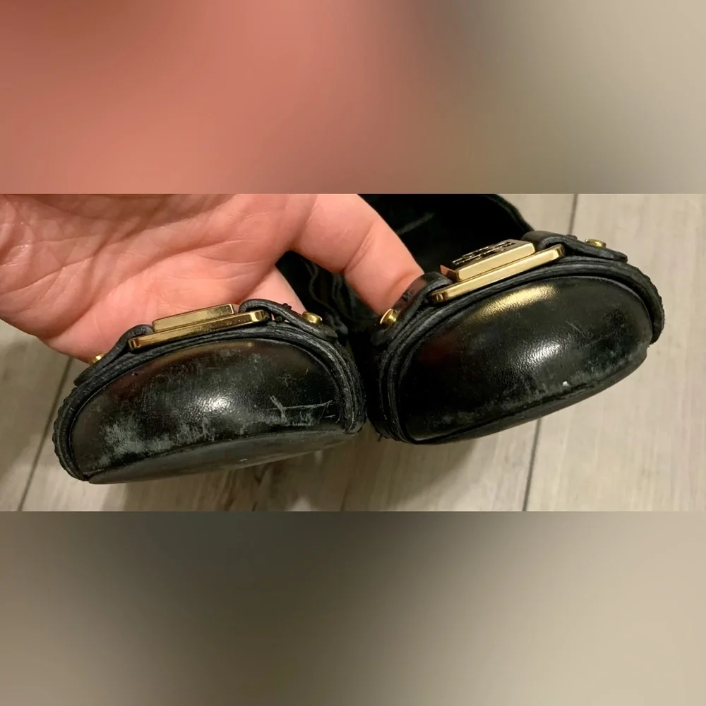 Tory Burch Black Ballet Flats Size 8.5
